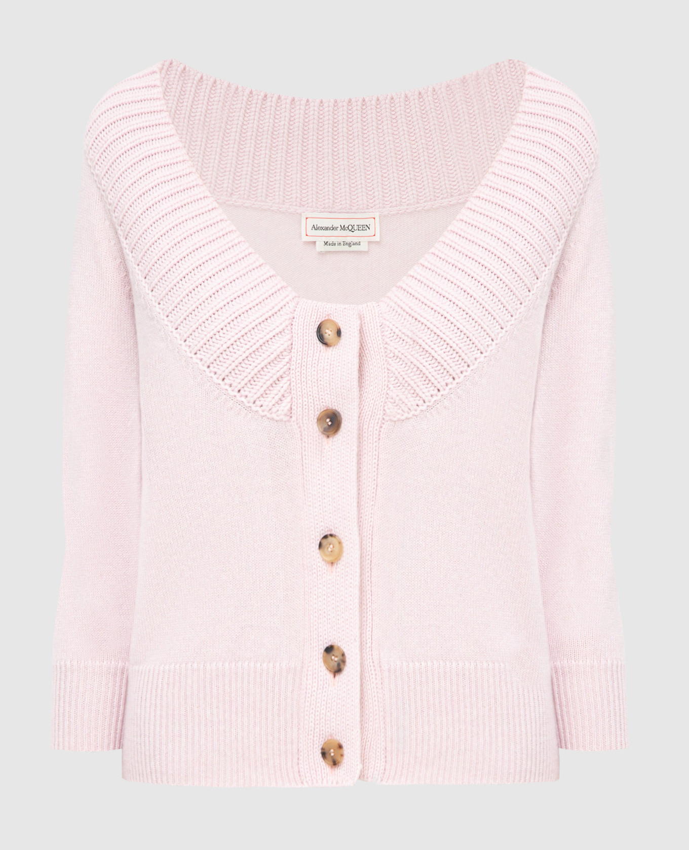 

Розовый кардиган из кашемира Alexander McQueen, Кардиганы