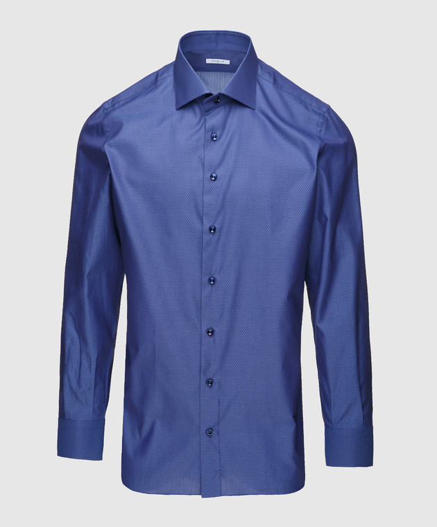 Marol Темно-синяя рубашка 8352
