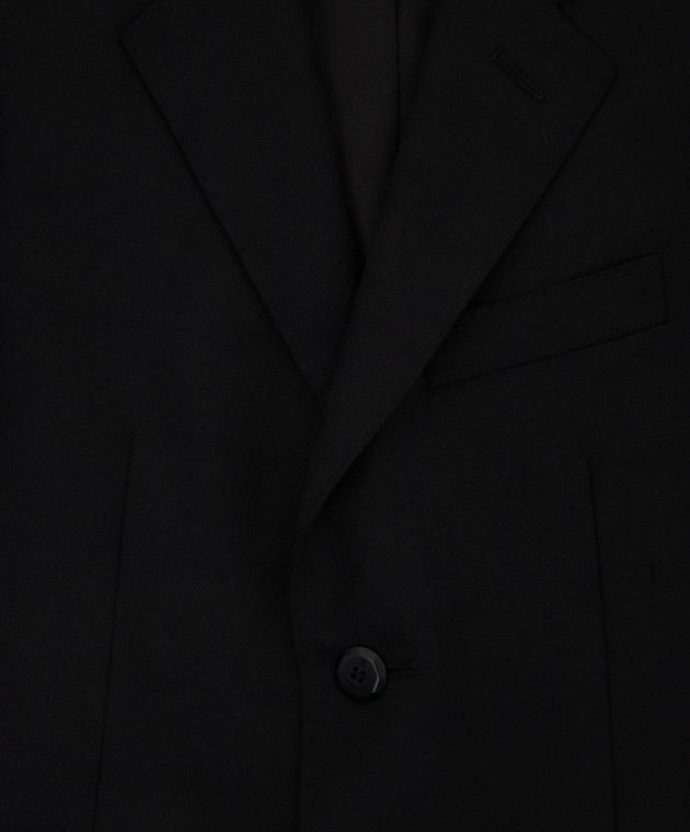Stefano Ricci Детский черный пиджак из шерсти Y1RF371000HC4082 изображение 3