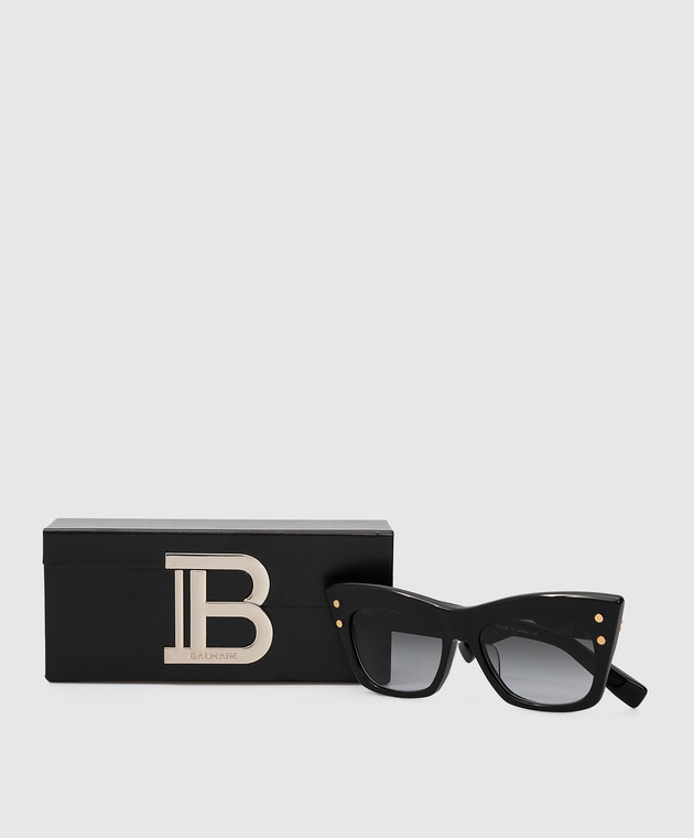 Balmain Черные солнцезащитные очки BPS101A55 изображение 5
