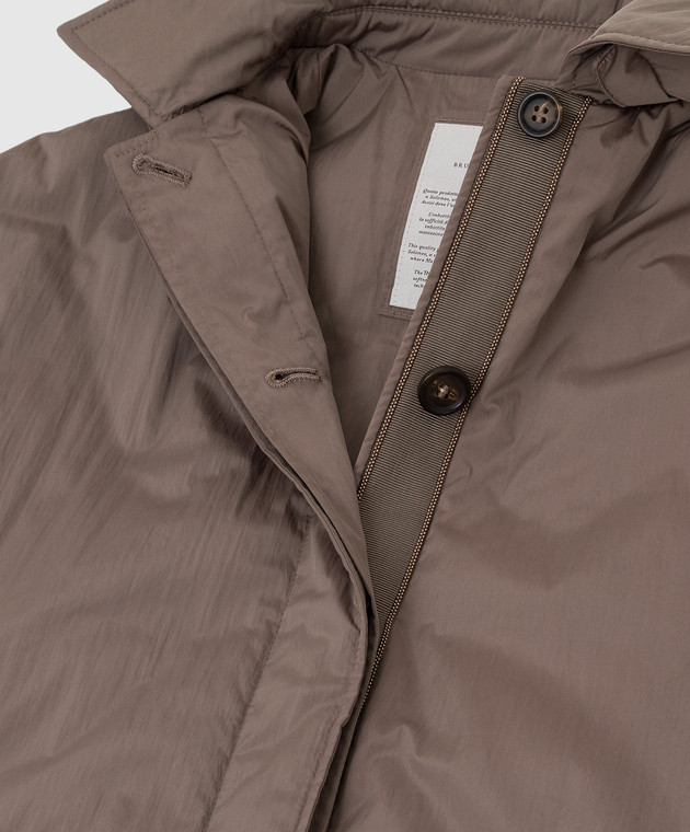 Brunello Cucinelli Куртка-пончо с цепочками BB571O444B изображение 3