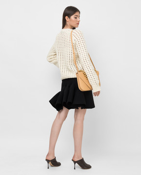 Bottega Veneta Черная юбка с воланами 666516V12V0
