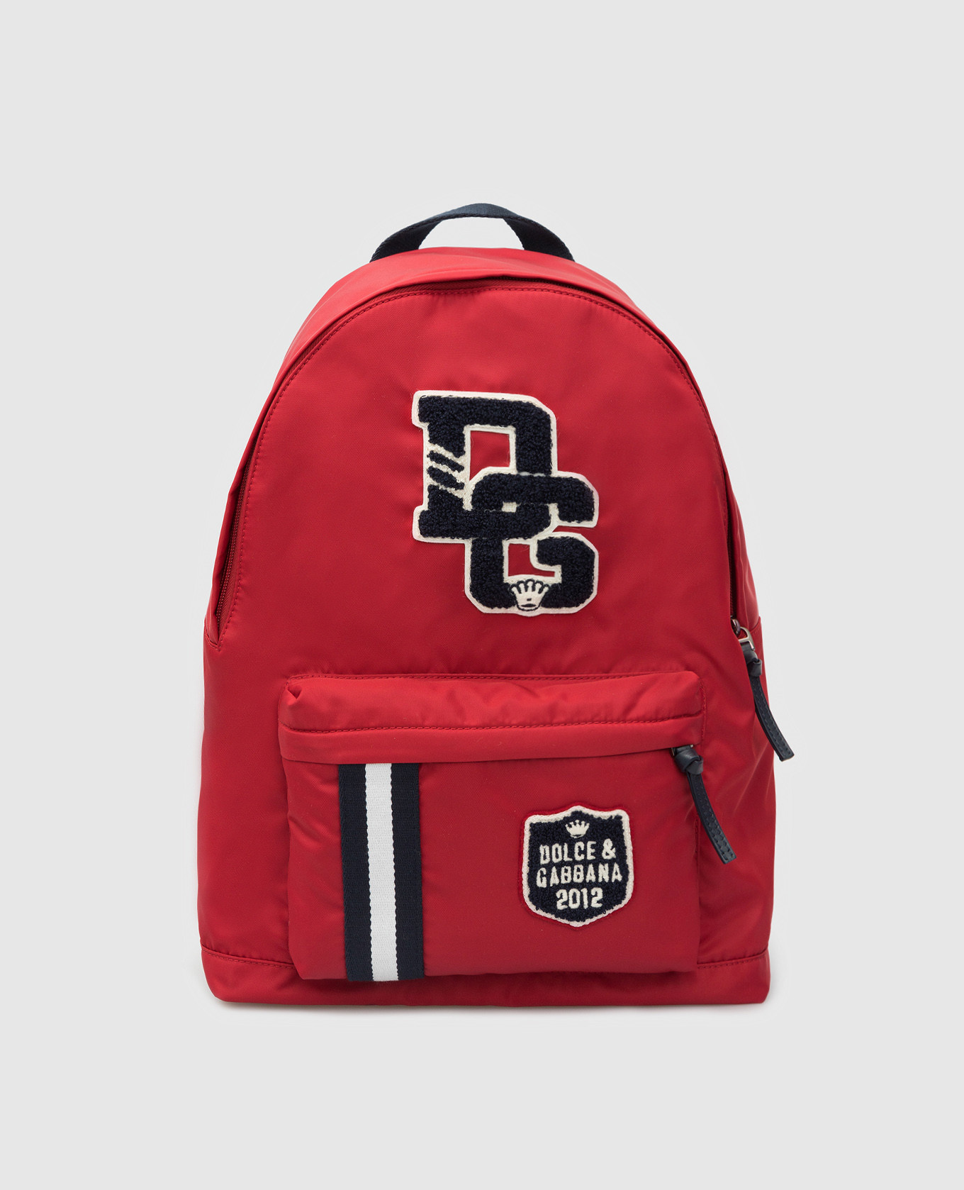 

Детский красный рюкзак Back To School с нашивками Dolce&Gabbana, Рюкзаки