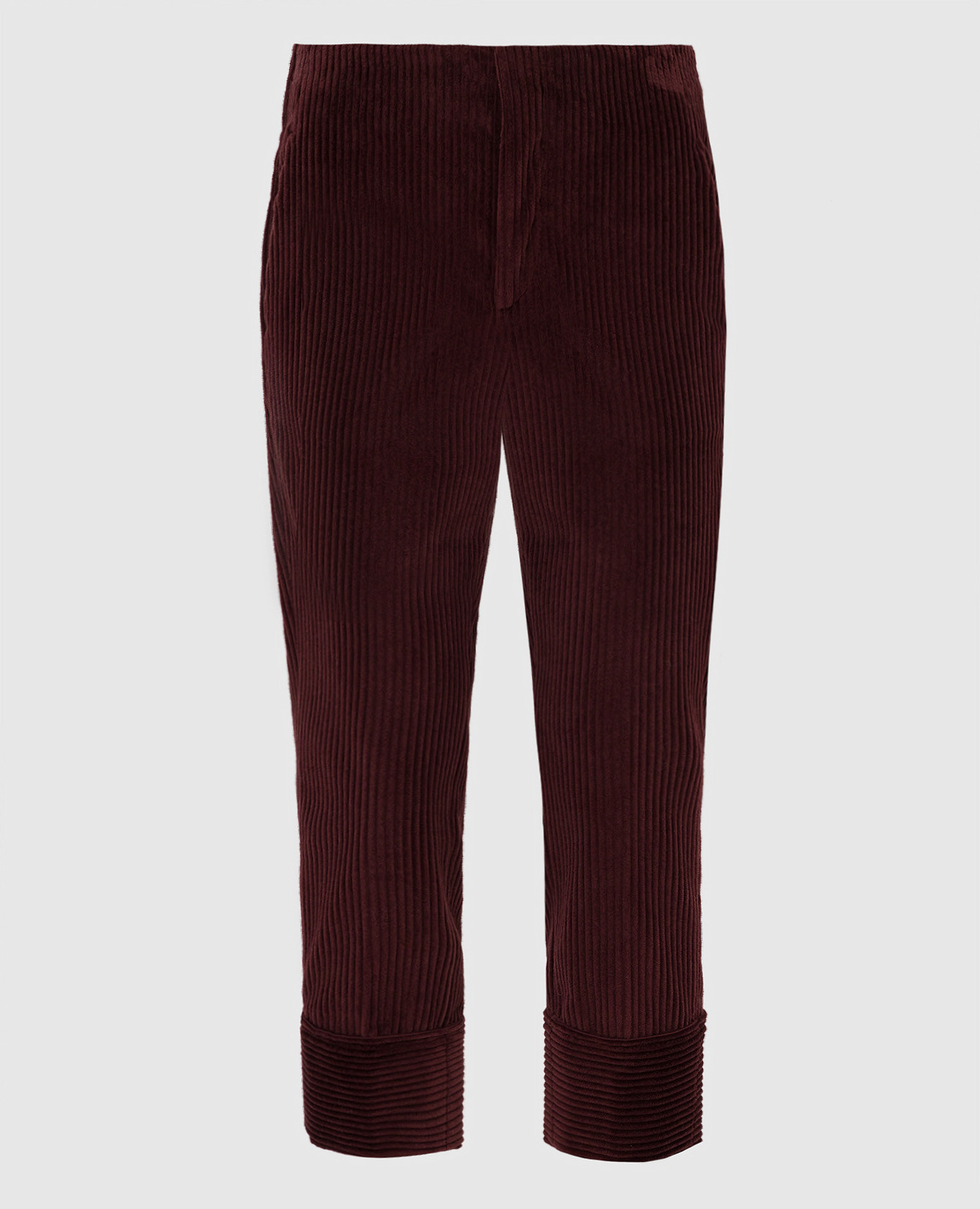 

Бордовые вельветовые брюки, Бордовый, Повседневные брюки casual