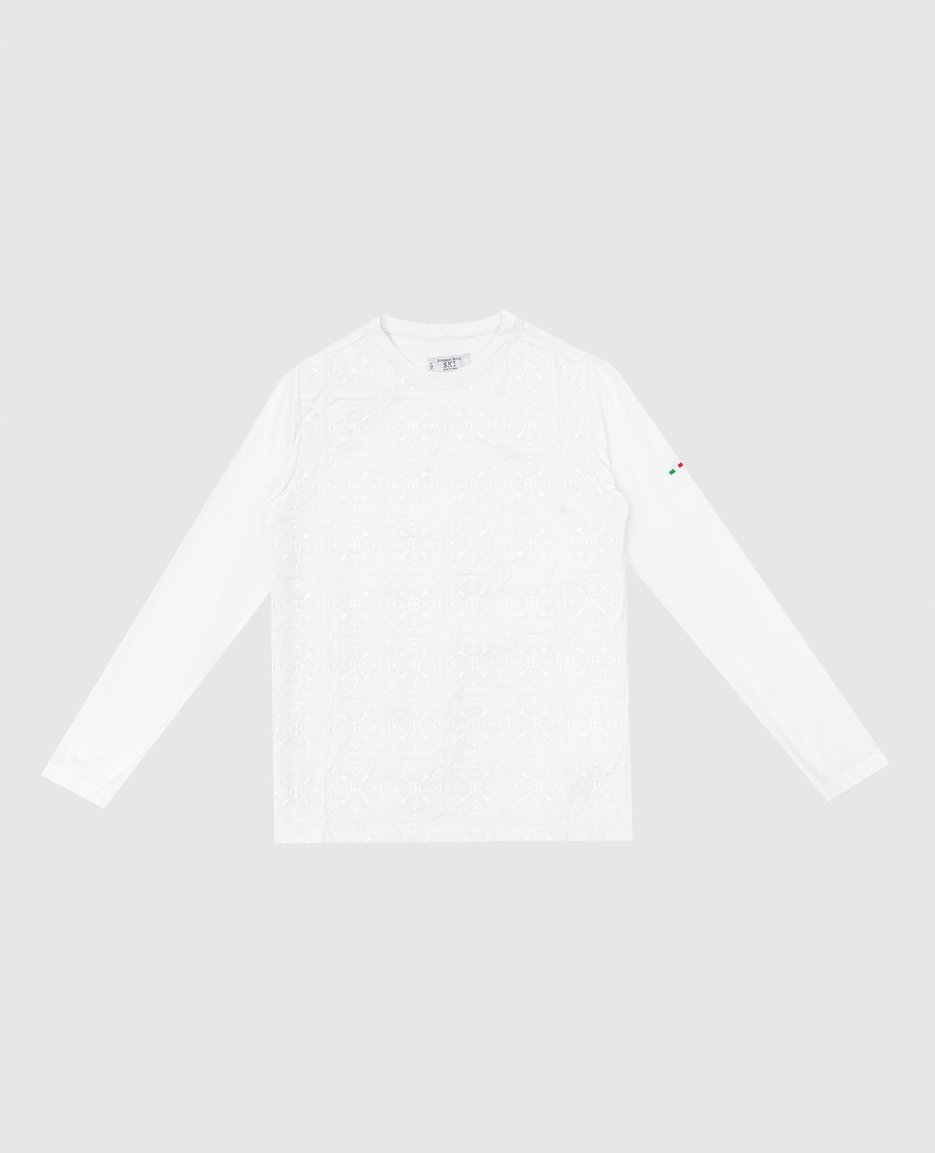 Children's white longsleeve with embroidery