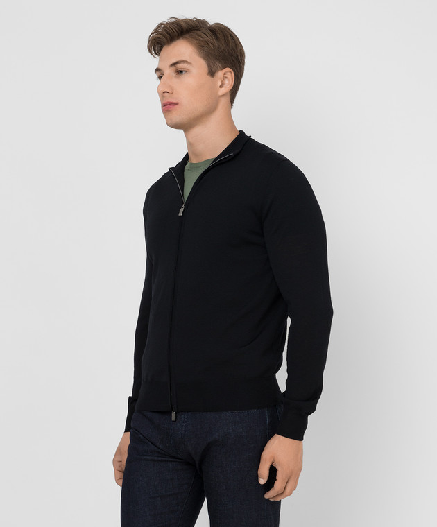 MooRER Black wool, silk and cashmere jumper PICOZEF image 3