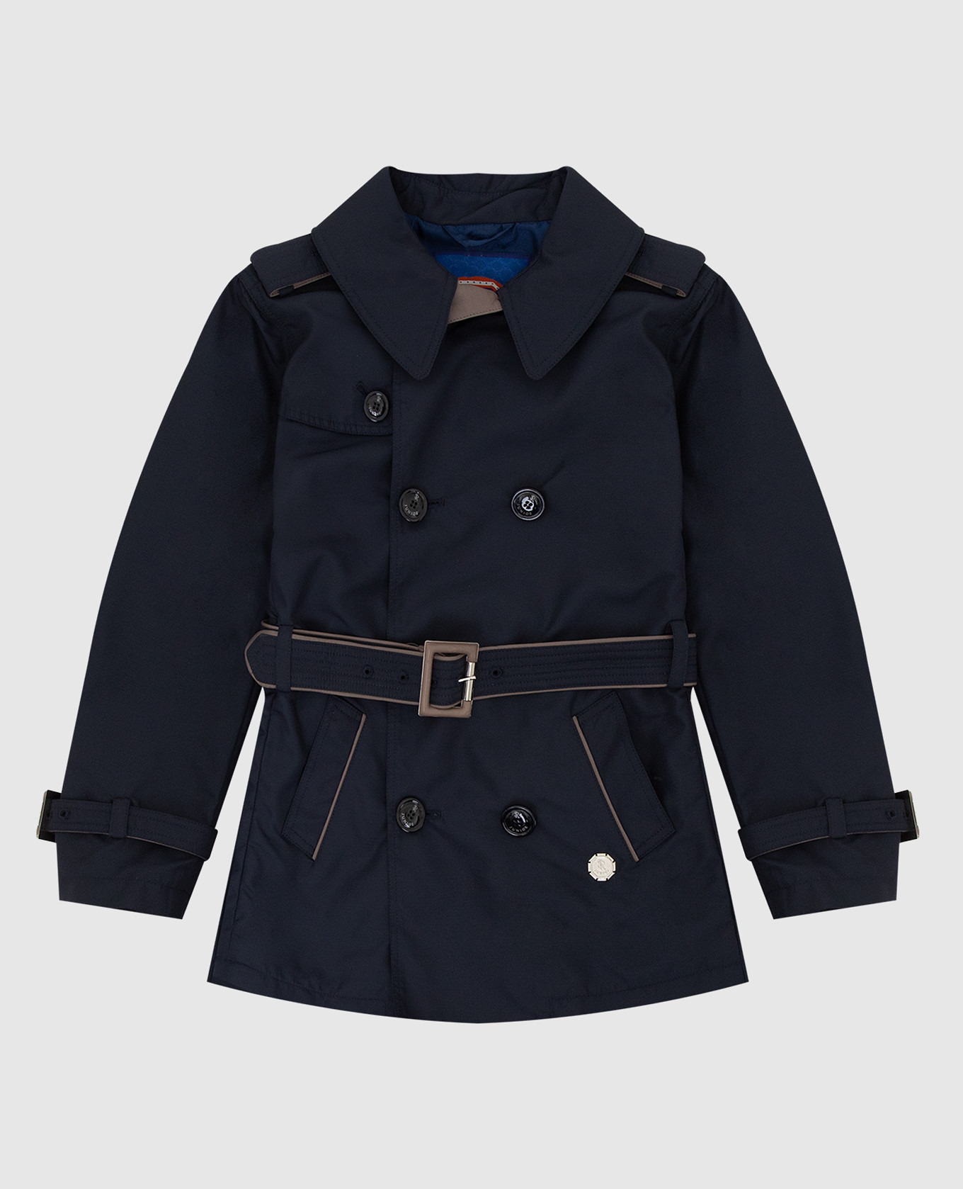 Children's navy blue trench coat