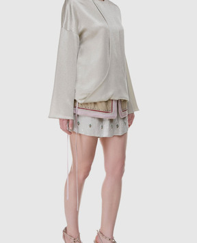 Valentino Срібляста блуза PB0AE2R53VF