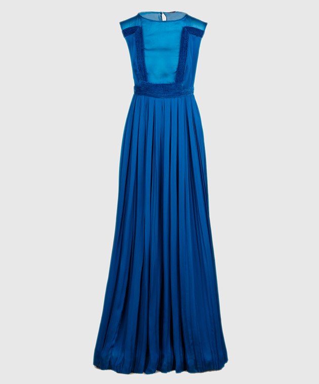 LARUSMIANI Синя сукня з шовку 077581