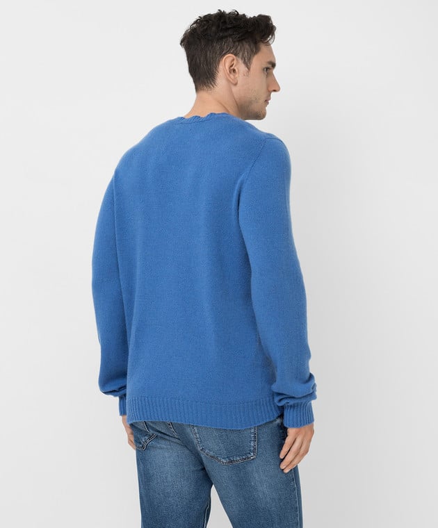 SCAGLIONE Синий свитер из кашемира UDK005 изображение 4