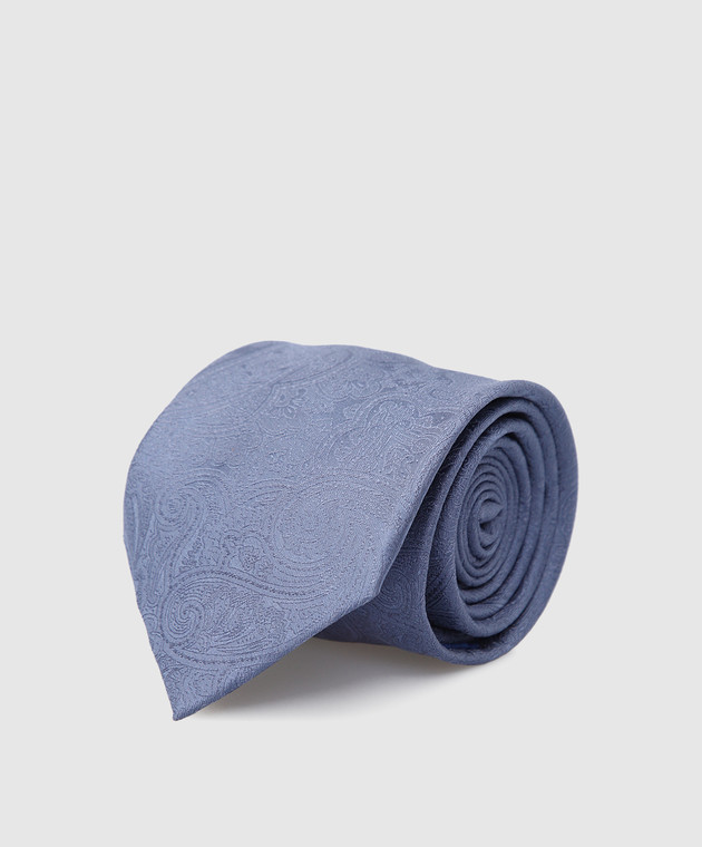Stefano Ricci Children's silk light blue jacquard tie YCCX94102