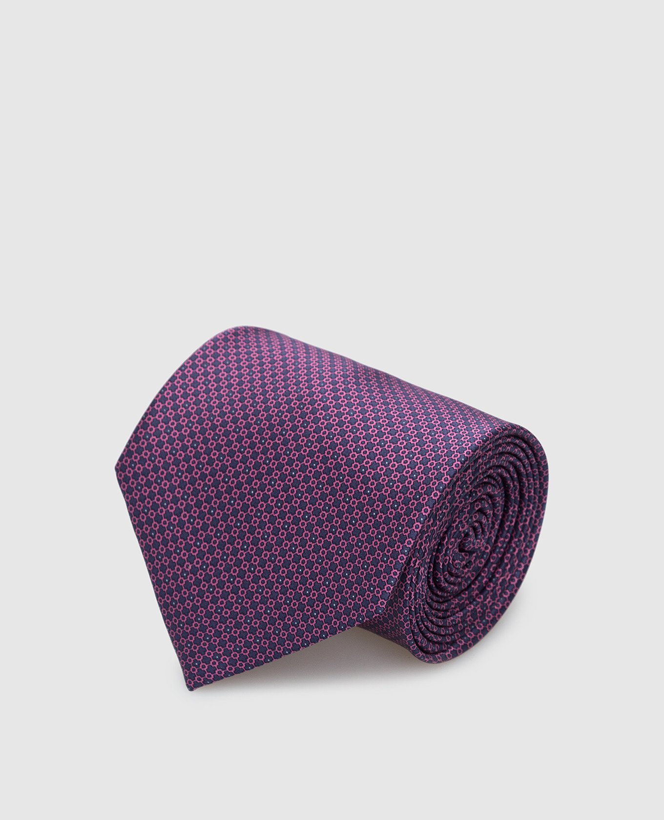 Розовый шелковый галстук в узор паттерн