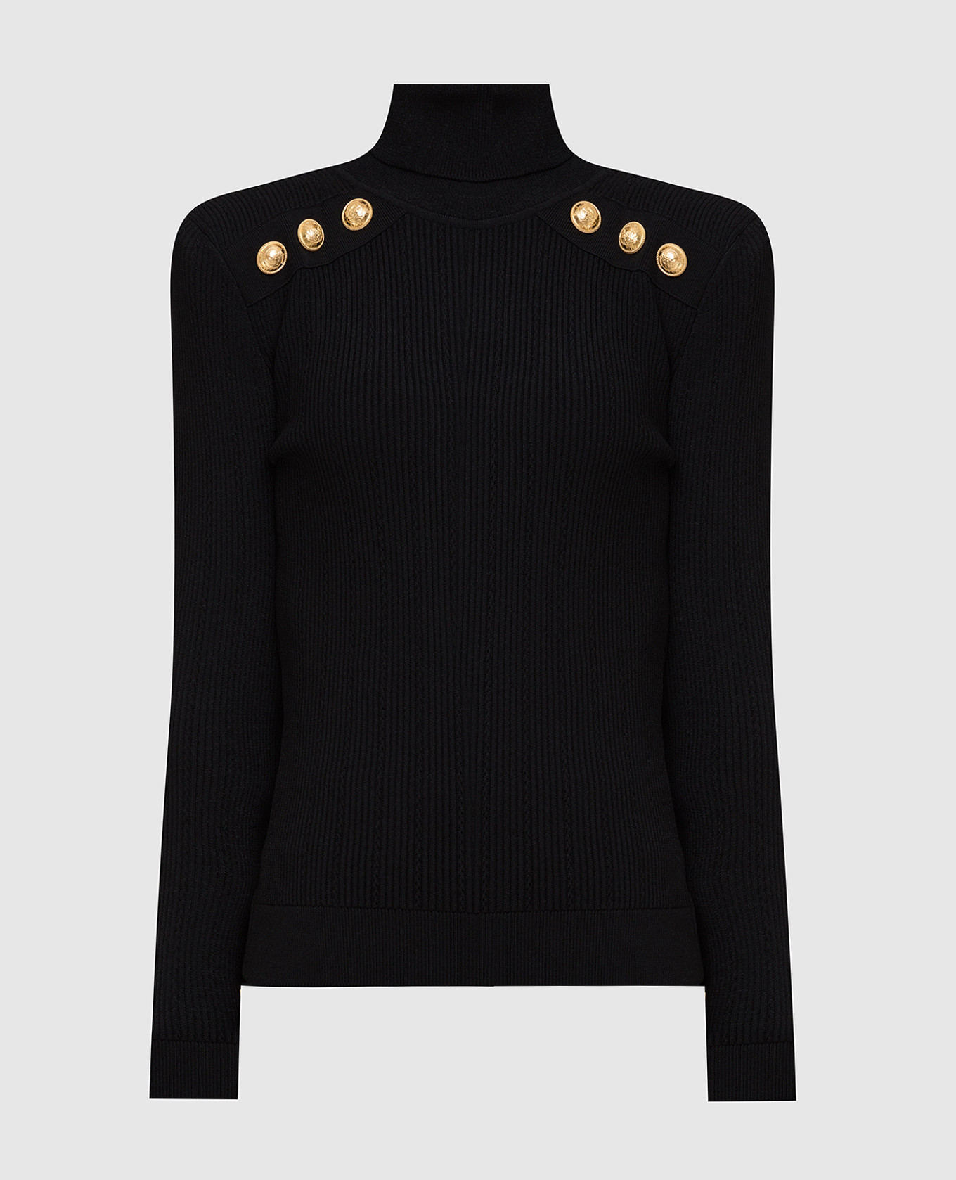 

Черный гольф в рубчик Balmain, Свитера