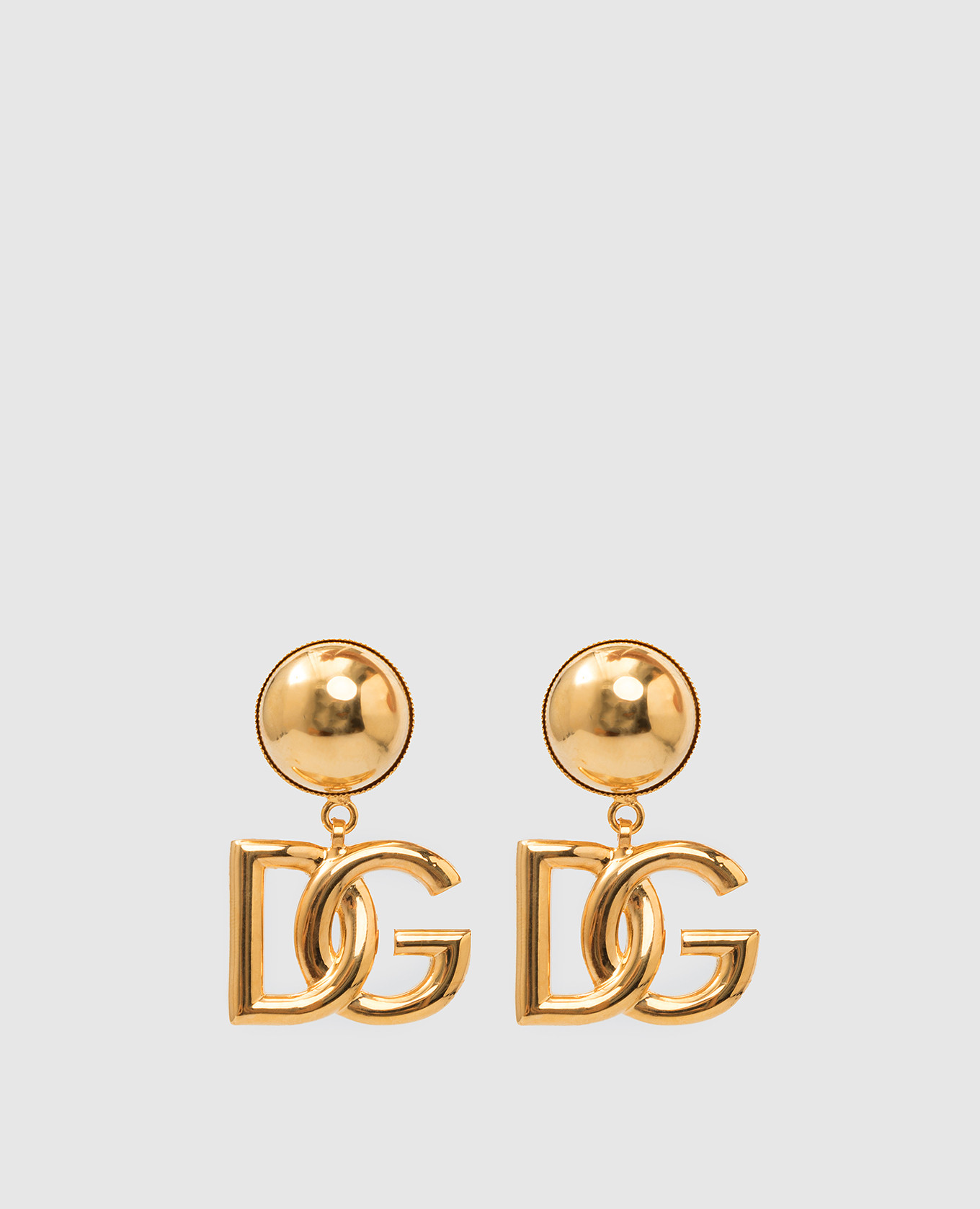 

Клипсы с эмблемой Dolce&Gabbana, Золотистый, Серьги и клипсы