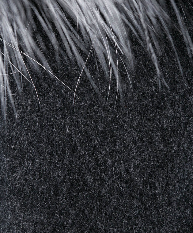 Rindi Сіре пальто з хутром 261TE017 зображення 5