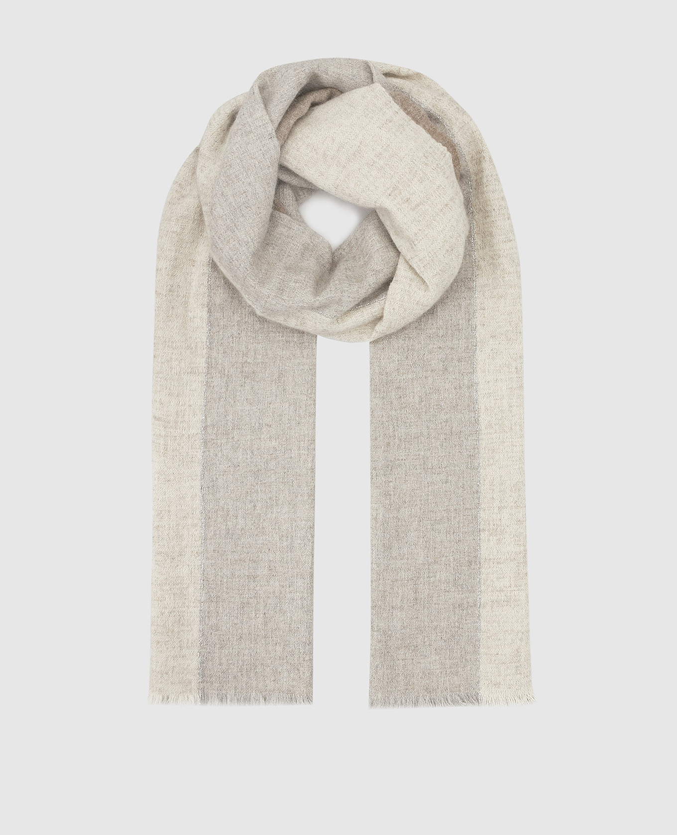 

Светло-бежевый шарф Brunello Cucinelli, Шарфы