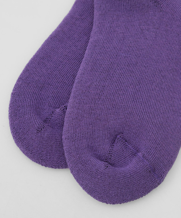 Palm Angels Детские фиолетовые носки с узором логотипа PGRA001F21KNI001 изображение 2