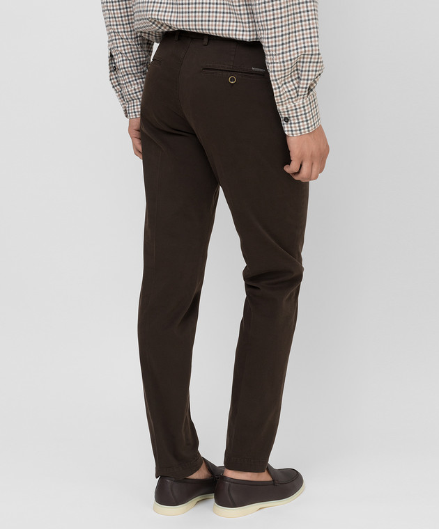 Peserico Dark brown trousers ChangeClear R54507T602479 image 4