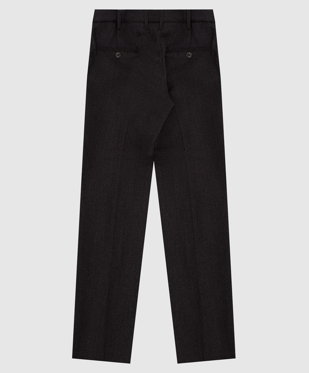 Stefano Ricci Children's dark gray wool trousers Y1T9000000W0018C image 2