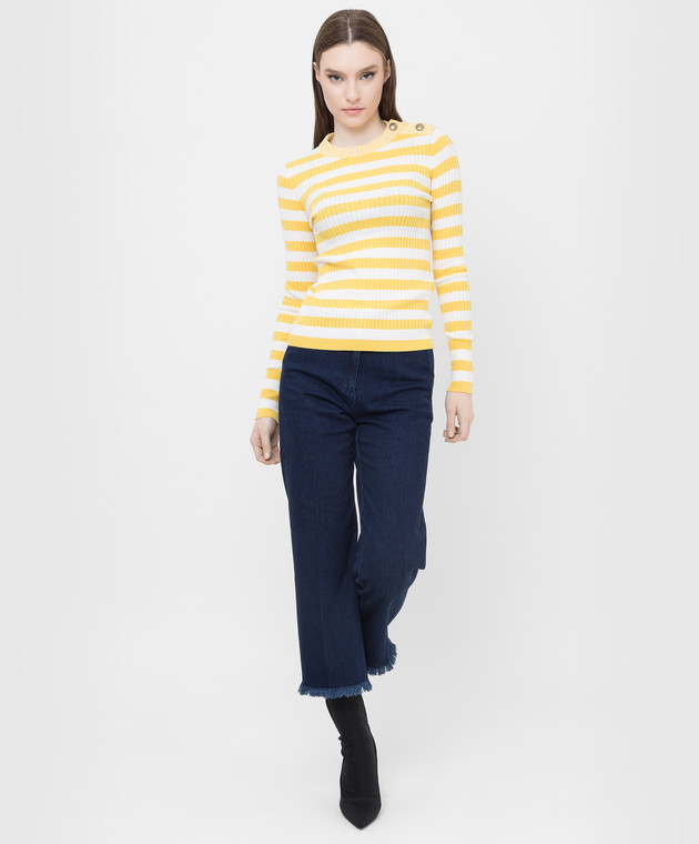 Max & Co Укороченные джинсы Bosforo с бахромой BOSFORO изображение 2