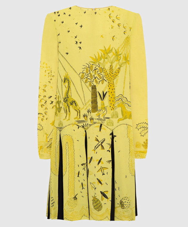 Valentino Жовта сукня з шовку MB0VAC46374