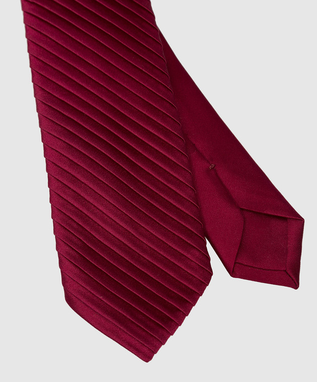 Stefano Ricci Children's burgundy patterned silk tie YCP12UUNIR image 3