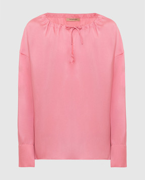 Yves Salomon Розовая блуза 9EYH00563TWUW