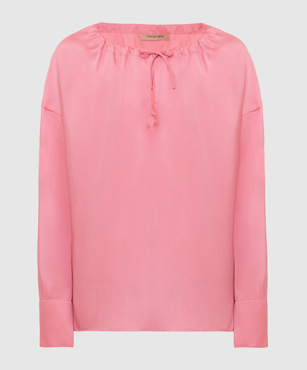 Yves Salomon Розовая блуза 9EYH00563TWUW