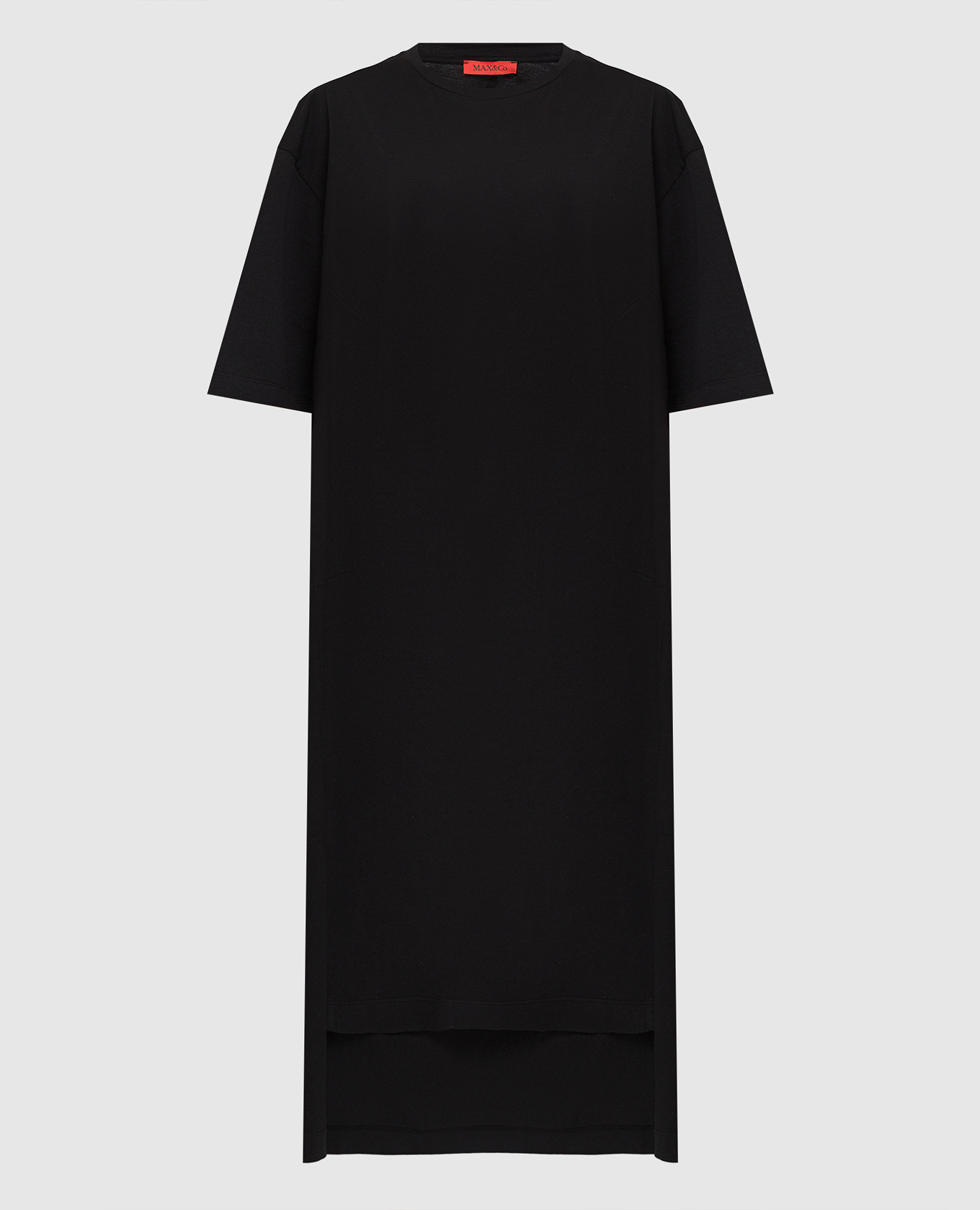 

Платье-футболка Tdress с разрезами, Черный, Повседневные платья