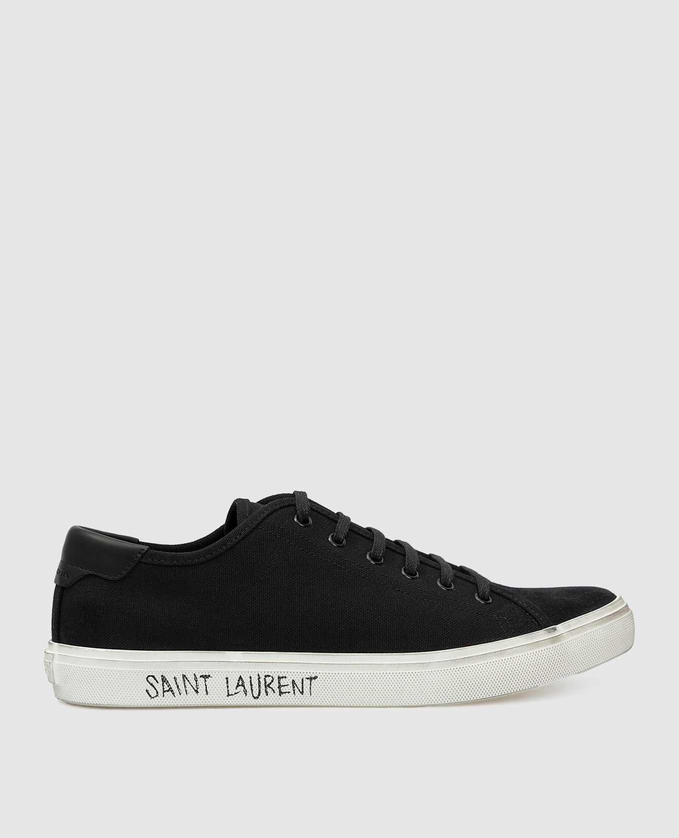 

Черные кеды "Malibu" Saint Laurent, Черный, Кеды