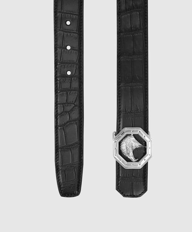 Stefano Ricci Дитячий ремінь зі шкіри крокодила ручної роботи Y301CSC502P зображення 2