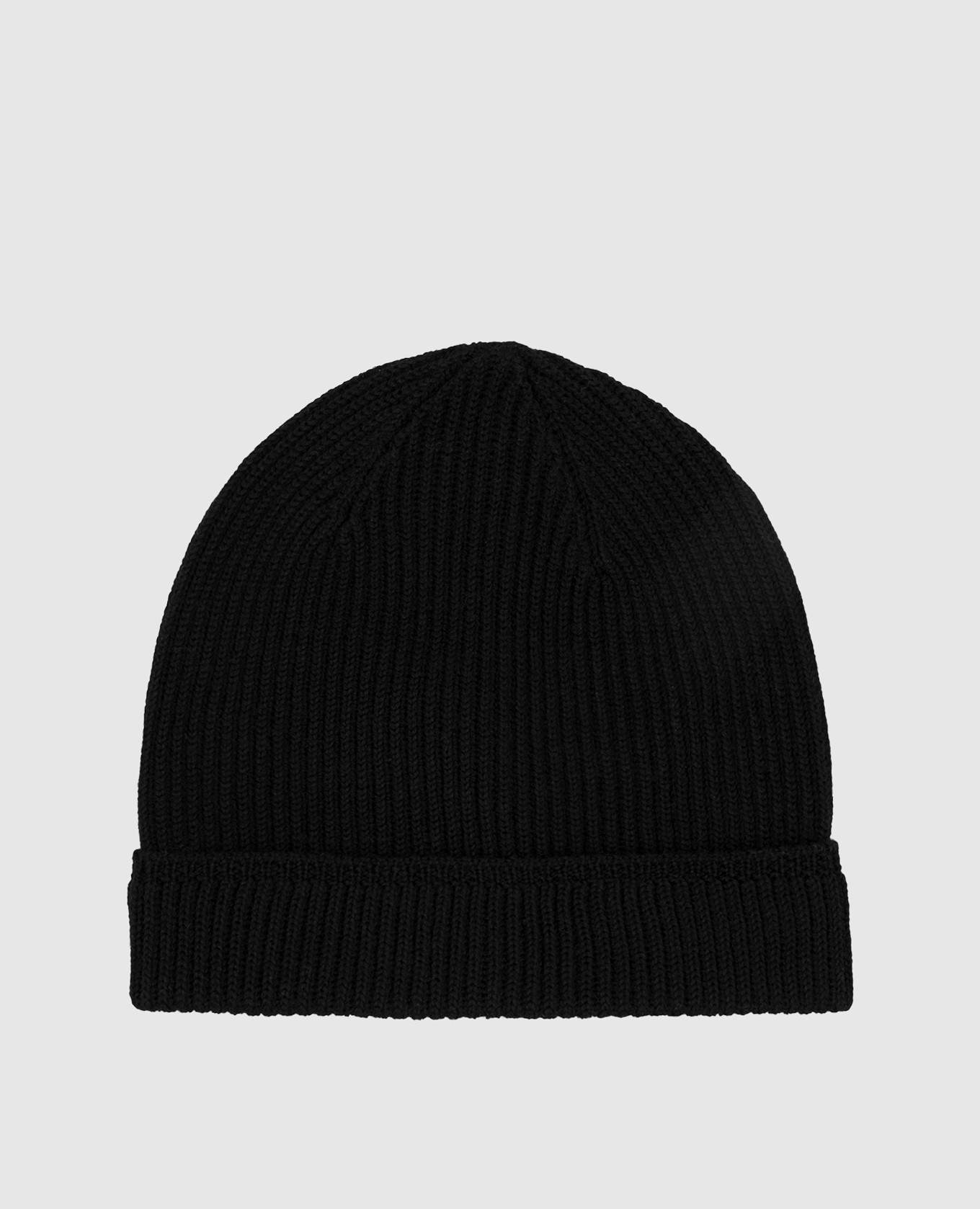 

Черная шапка из шерсти мериноса, Черный, Шапки