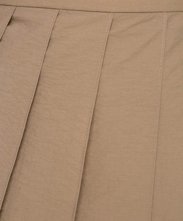 Brunello Cucinelli Бежевая юбка M0F79G2935 изображение 5