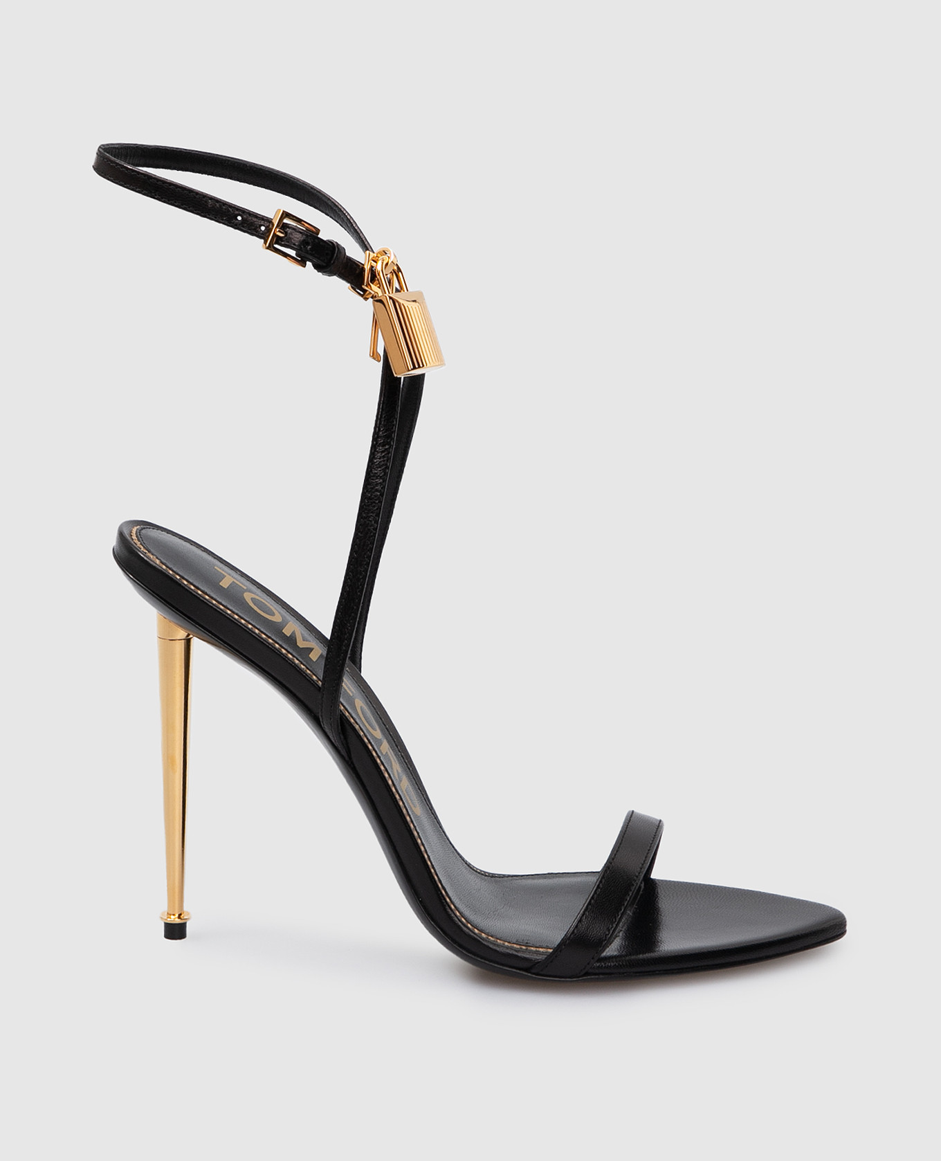 Tom Ford - Black leather sandals W2272TLKD002 - buy with European ...
