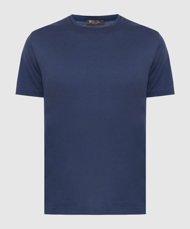 Loro Piana Темно-синяя футболка FAF6128