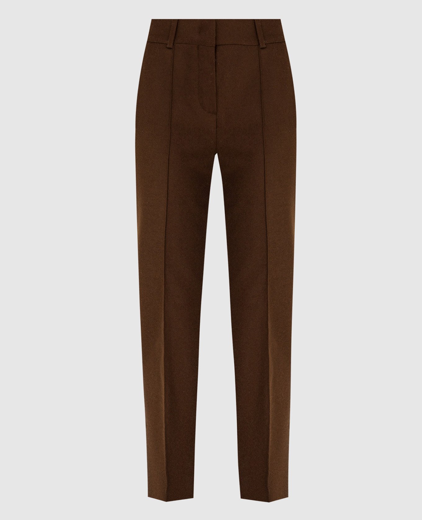 Brown cashmere and silk chinos