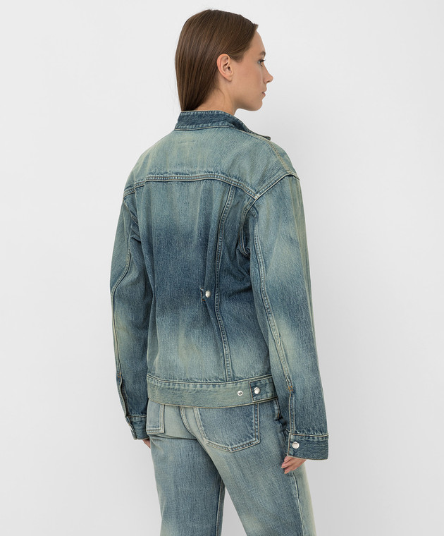 Givenchy Джинсовий куртка з ефектом потертості BW00CG50MY зображення 4