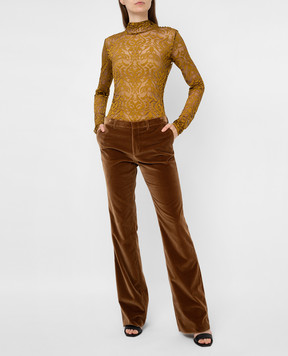 Max Mara Sportmax Гольф Erba в узор ERBA