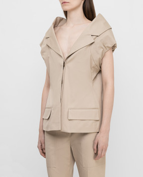 NINA RICCI Бежевий жилет 20ECVE023CO0916