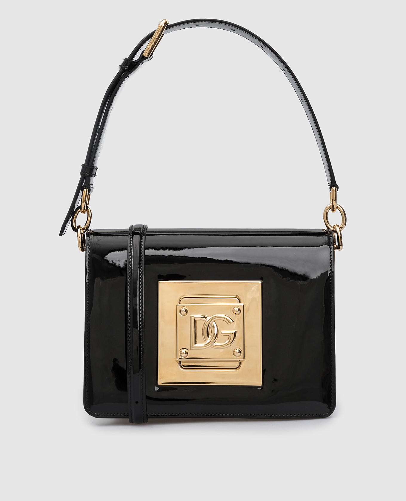 

Кожаная сумка с эмблемой DG Dolce&Gabbana, Черный, Сумки
