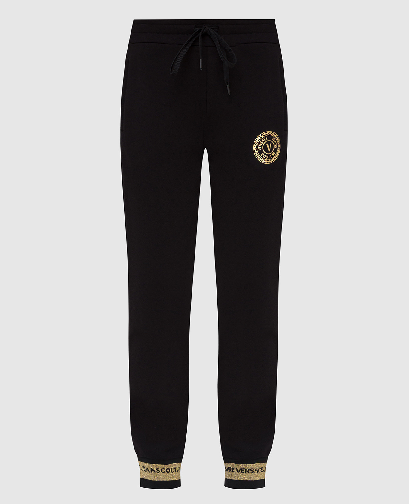 

Джоггеры с контрастными вставками Versace Jeans Couture, Черный, Брюки джоггеры