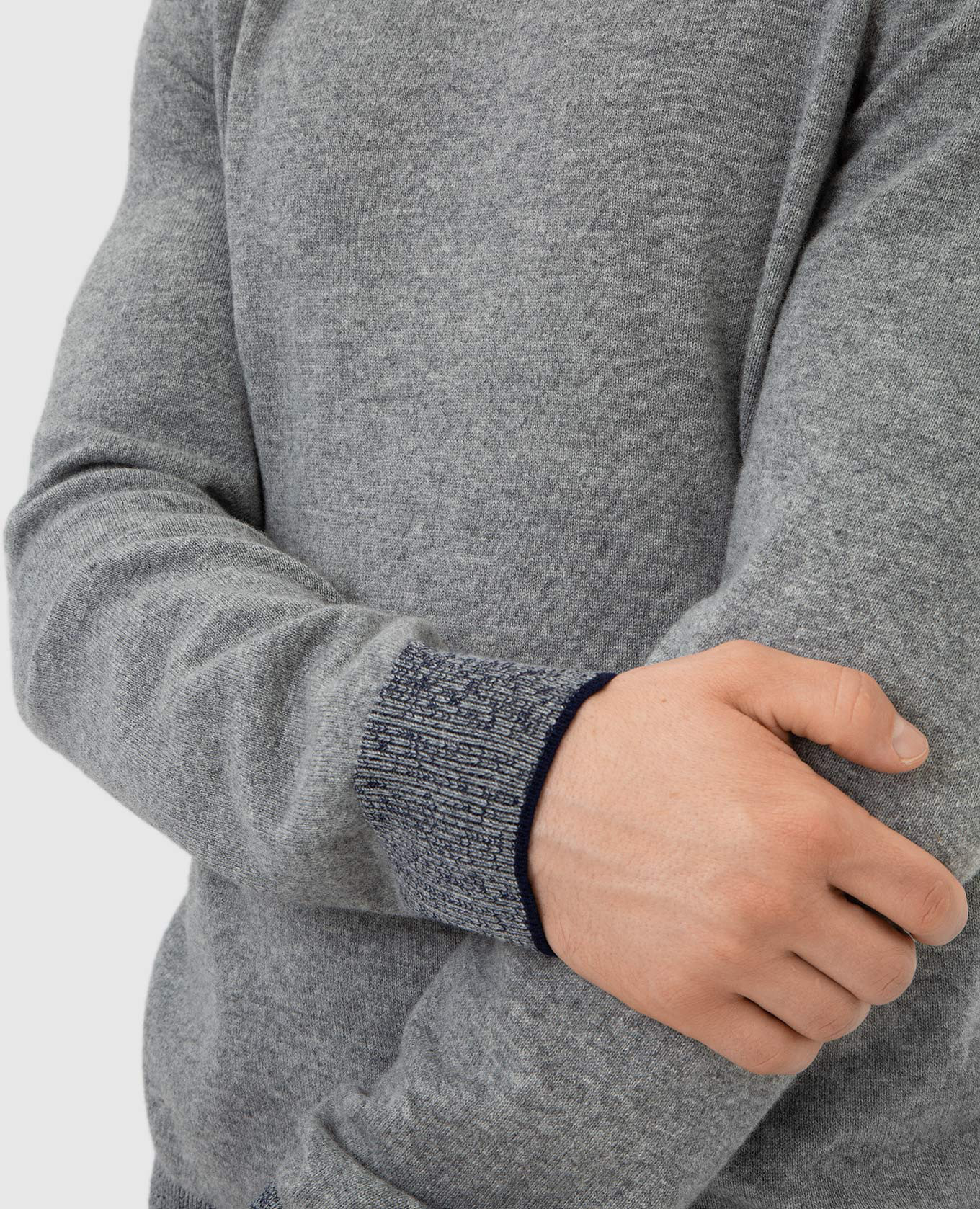 Peserico Светло-серый свитер из шерсти и кашемира R59017F129128A изображение 5