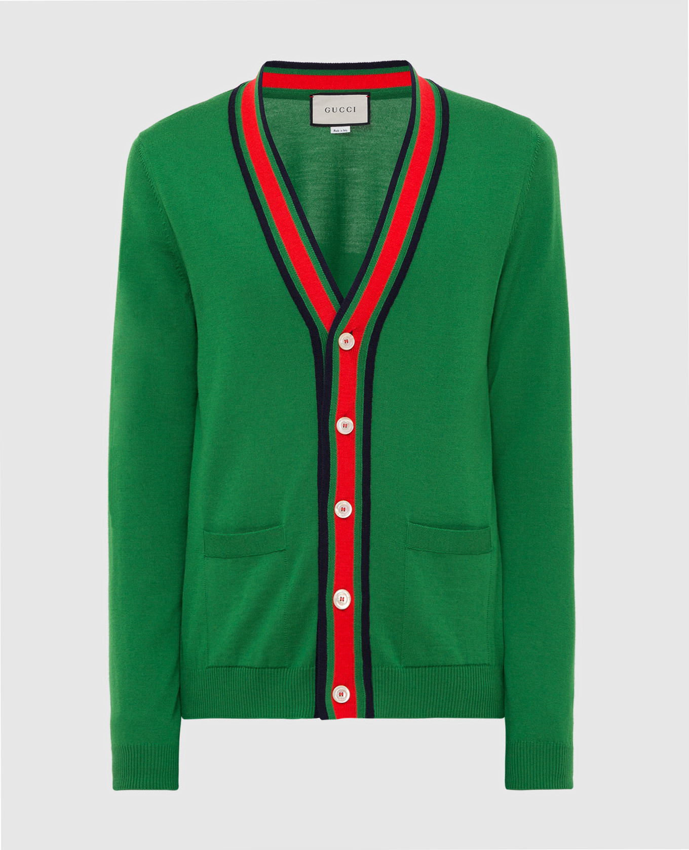 Gucci - Зеленый кардиган из шерсти 576806 купить в Symbol