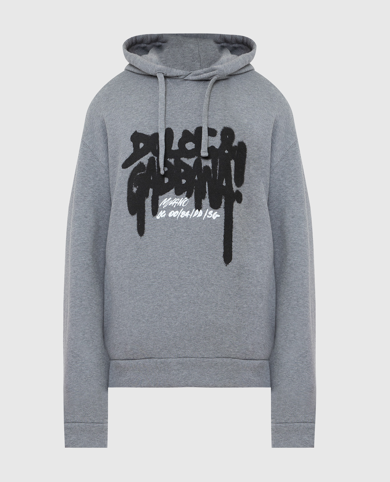 

Худи с принтом логотипа, Серый, Худи