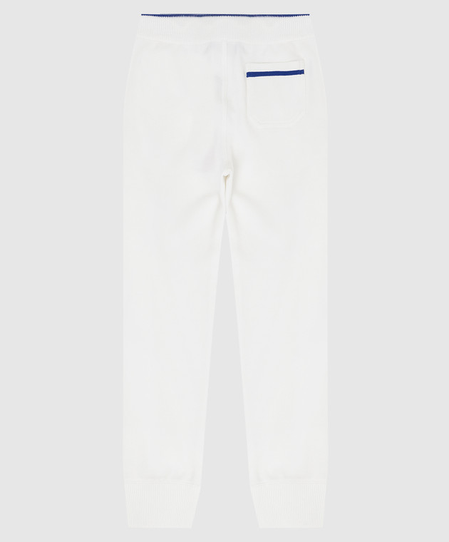 Stefano Ricci Дитячі білі джогери з монограмою KY16014P3PY21105 зображення 2