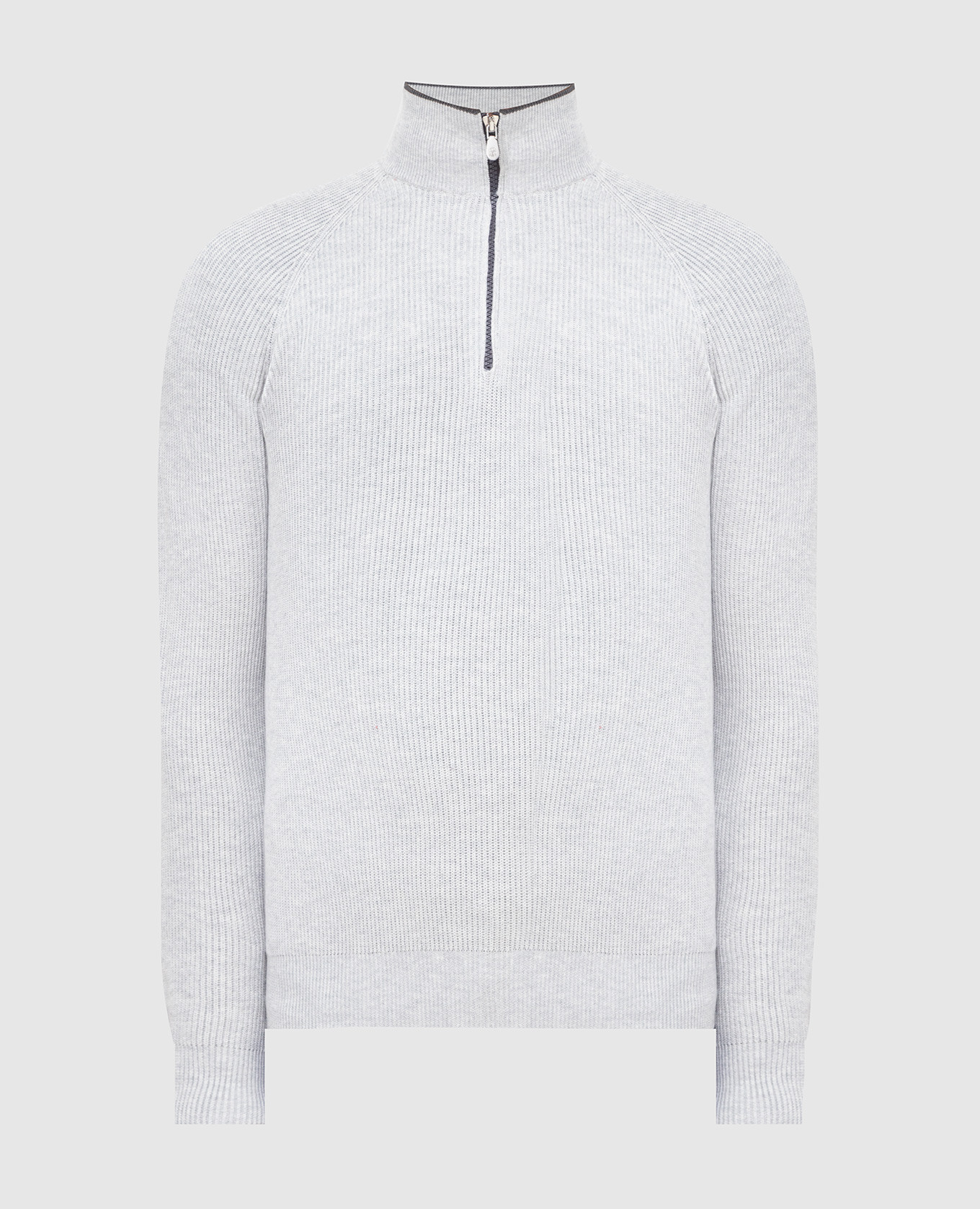 

Свитер на молнии Brunello Cucinelli, Светло-серый, Свитера