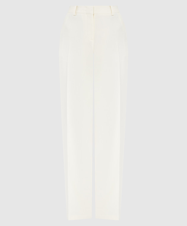 Ermanno Scervino Светло-бежевые брюки из шерсти D396P704OOU