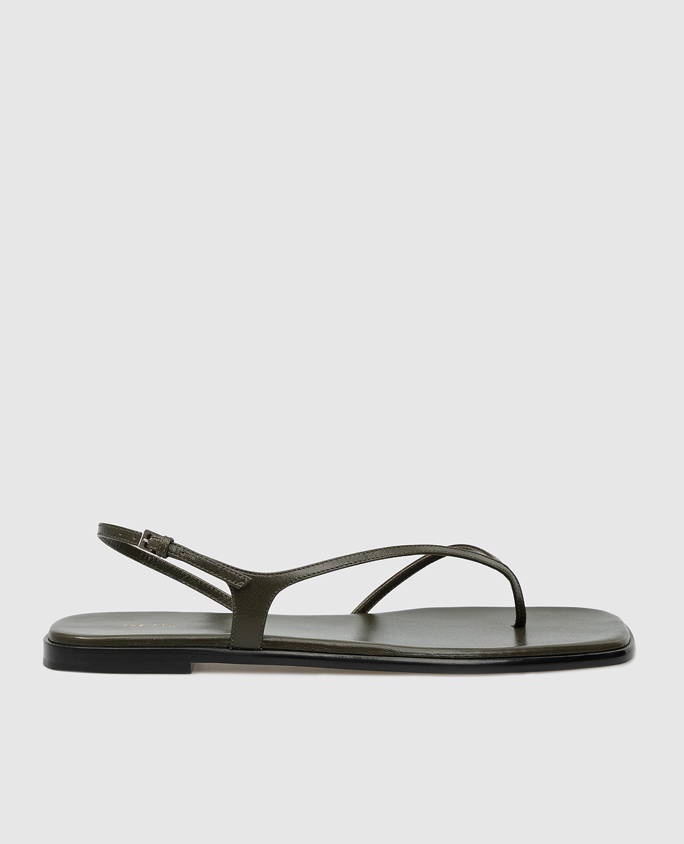 

Кожаные сандалии Constance на тонких ремешках, Тёмно-зеленый, Сандалии