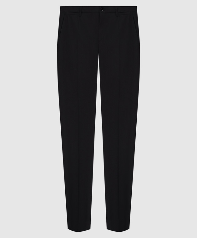Dolce&Gabbana Черные брюки из шерсти GY10MTFUBEC