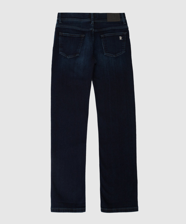 Stefano Ricci Дитячі темно-сині джинси з ефектом потертості YST74010301651 зображення 2